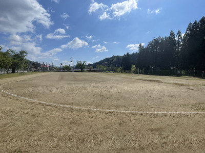 整備された校庭